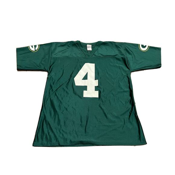 Vintage 90s NFL Mens Green Bay Packers Brett Farve #4 Football Jersey Size L - Picture 1 of 10